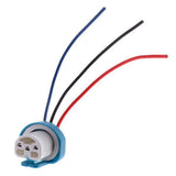 Maxbell 2x9007 Headlight Lamp Extension 3 Wire Harness Lamp Female Socket Adapter