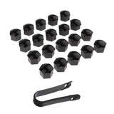 Maxbell 2x20 Pieces Car Truck Wheel Tyre Center Hub Screw 17mm Protective Black