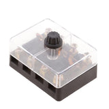 Maxbell 2xUniversal Car 4 Ways Screw Down Fuse Block Box Holder for European GBC Fuse