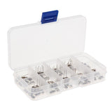 Maxbell 3x100pcs 10 Value Quartz Crystal Oscillator Resonator Assortment Kit Aluminum