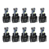 Maxbell 2x10 Pieces Car T5 3030 Instrument Panel 3LED Light for Twist Socket Ice Blue