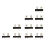 Maxbell 5x10 Pieces 32V 30A Mini Auto Automaotive Boat Blade Fuse Holder for PCB Board
