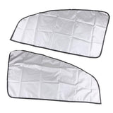 Maxbell 4x1 Pair Magnetic Sunshade Shield Curtains Double Sides for Car Oblique Window