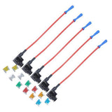 Maxbell 2x12 Pieces 5A 10A 15A 20A 25A 30A Mini Fuses for Add-a-circuit Fuse Holders