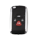 Maxbell 2x4 Buttons Flip Remote Fob Key Case Shell for    Camry Avalon Corolla