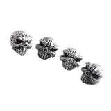 Maxbell 2x4 Pieces Car Motorcycle Bicycle Wheel Rims Stem Tire Valve Caps Cover Silver