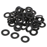 Maxbell 3x50 Pieces Oil Drain Plug Gasket Seal Rubber Black For Saturn Chevy GM