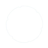 8xArchery Compound Bow Clarifier Lens Peep Sight 4 6 8 Times Lens 6 times