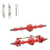 3xRC Car Axles Drive Shaft CNC Metal Upgrade for MN 1/12 RC Crawler  Red