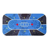 3xPoker Table Layout Standard Portable Tabletop Mat Roll-up Casino Gaming Mat