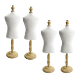 4x Cat Dog Clothes  Mannequin Doll Dress Form Display Rack for Doll Clothes