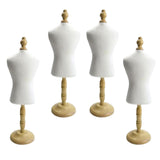 4x Cat Dog Clothes  Mannequin Doll Dress Form Display Rack for Doll Clothes