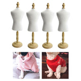4x Cat Dog Clothes  Mannequin Doll Dress Form Display Rack for Doll Clothes