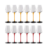 12x Wine Glass Goblet Glassware Tasting Cup for Anniversary Burgundy Home