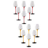 12x Wine Glass Goblet Glassware Tasting Cup for Anniversary Burgundy Home