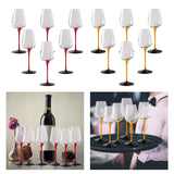 12x Wine Glass Goblet Glassware Tasting Cup for Anniversary Burgundy Home