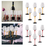 12x Wine Glass Goblet Glassware Tasting Cup for Anniversary Burgundy Home