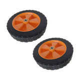 Maxbell 2x 7 inch Foldable Wagon Replacement Wheel Double Bearing Rubber