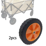 Maxbell 2x 7 inch Foldable Wagon Replacement Wheel Double Bearing Rubber