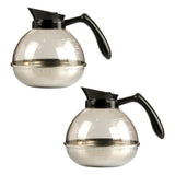 Maxbell 2x 1.8L Coffee Decanter Replacement Carafe for Home Kitchen Restaurant