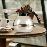 Maxbell 2x 1.8L Coffee Decanter Replacement Carafe for Home Kitchen Restaurant