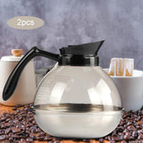 Maxbell 2x 1.8L Coffee Decanter Replacement Carafe for Home Kitchen Restaurant