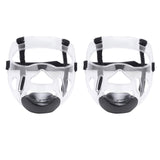 Maxbell 2x Clear Taekwondo Mask Head Cover Detachable Face Shield Head Gear
