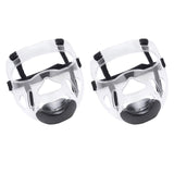 Maxbell 2x Clear Taekwondo Mask Head Cover Detachable Face Shield Head Gear