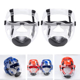 Maxbell 2x Clear Taekwondo Mask Head Cover Detachable Face Shield Head Gear