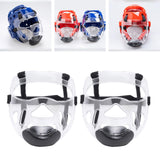 Maxbell 2x Clear Taekwondo Mask Head Cover Detachable Face Shield Head Gear