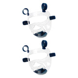 Maxbell 2 Piece Clear Taekwondo Mask Head Cover Detachable Face Shield Head Gear