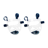 Maxbell 2 Piece Clear Taekwondo Mask Head Cover Detachable Face Shield Head Gear