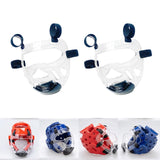 Maxbell 2 Piece Clear Taekwondo Mask Head Cover Detachable Face Shield Head Gear