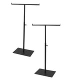 Maxbell 2 Purse Display Stand Rack Bag Bracelet Jewelry Scarf Handbag Holder Black