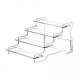 Maxbell 2x Display Riser Shelves Stand Organizer Storage Model Collectibles Dessert