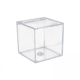 Maxbell 3xAcrylic Clear Box with Lids Transparent Gift Box for home Wedding  6cm