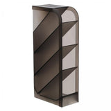 Maxbell 2xPencil Dispenser Desk Stationery Organizer 4 Layer for Home Office Organizer grey oblique