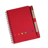 Maxbell 4xTravel Writing Notebook Diary Book Portable with Sticker for Diary Gifts Red