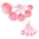 Maxbell 2x10x Measuring Spoons & Cups Coffee Scoops Teaspoon with Scale Pink