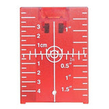 Maxbell 4xMagnetic Floor Laser Target Plate Card with Stand for Beam Application Red