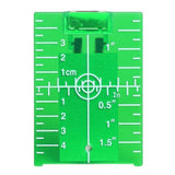 Maxbell 2xMagnetic Floor Laser Target Plate Card with Stand for Beam Application Green