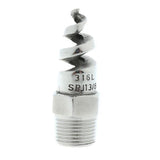 Maxbell 4xSpiral Jet Cone Atomization Spray Nozzle 3/8" Male 316 Stainless Steel