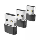 Maxbell 2x3Pcs Type-C 3.1 to USB 2.0 Adapter Plug Data Transmission for Headphones Black