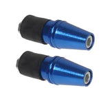Maxbell 2xMotorcycle Handlebar Hand Grip Bar Ends Handlebar Plugs for Yamaha Blue