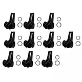 Maxbell 3x10x Fishing Hooks Keeper Hook Keeper for Lures Mini Fishing Rod Hook Keepers black