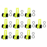 Maxbell 2x10x Fishing Hooks Keeper Hook Keeper for Lures Mini Fishing Rod Hook Keepers green