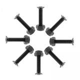 Maxbell 2x8x Replacement Longboard Skateboard Wheel Hardware Screws 25mm Black