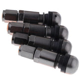 Maxbell 4x4 Pcs Car Tubeless Wheel Dust Caps Tire Valve Stems Gray