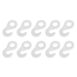 Maxbell 4x10Pcs/set Fasten Hook for Tent Awning Tie Rope Bungee Cord End 3.6cm White