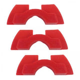 Maxbell 3x3x Electric Scooter Rubber Damping Pad Accessories for Xiaomi M365 red